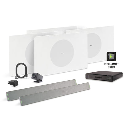 Shure Microflex Ecosystem 712X + Huddly Cam AV Conferencing Bundle | Color: Aluminum