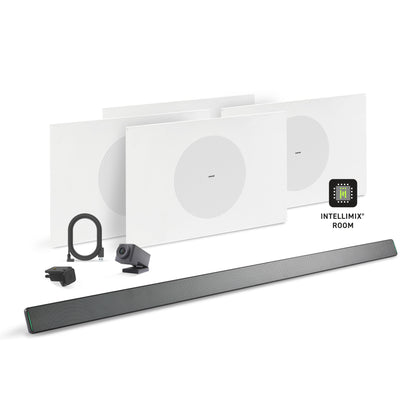 Shure Microflex Ecosystem 714M + Huddly Cam AV Conferencing Bundle | Color: Black