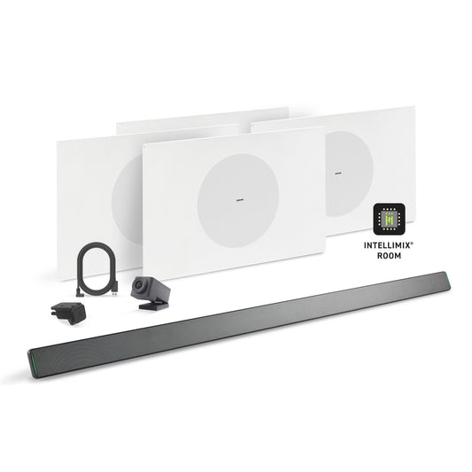 Shure Microflex Ecosystem 714M + Huddly Cam AV Conferencing Bundle | Color: Black