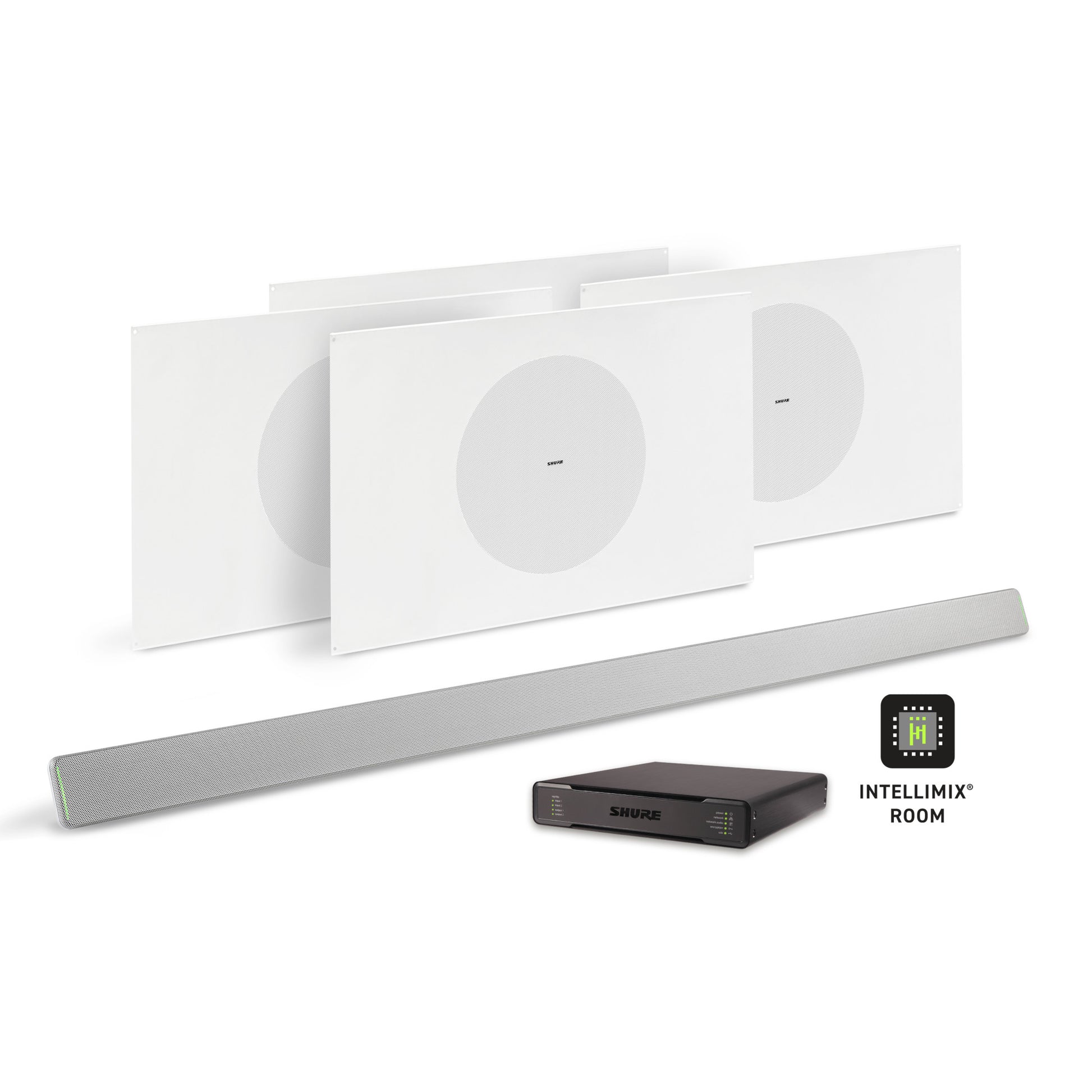 Shure Microflex Ecosystem 714P AV Conferencing Bundle | Color: Aluminum