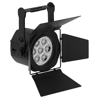ADJ ElectraPix Par 7 RGBAL+UV LED Wash Light barn doors