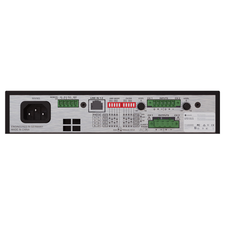 Dynacord V600:2 600W Commercial Power Amplifier – SoundPro
