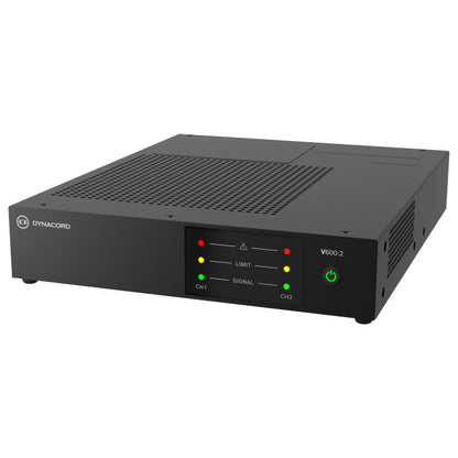 Dynacord V600:2 600W Commercial Power Amplifier left
