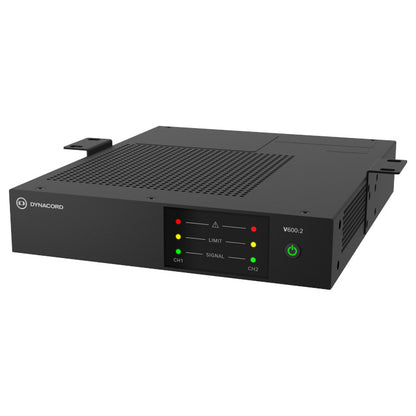 Dynacord V600:2 600W Commercial Power Amplifier with rack ears