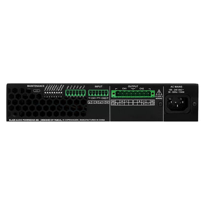Blaze Audio PowerZone 252 Installation Power Amplifier back