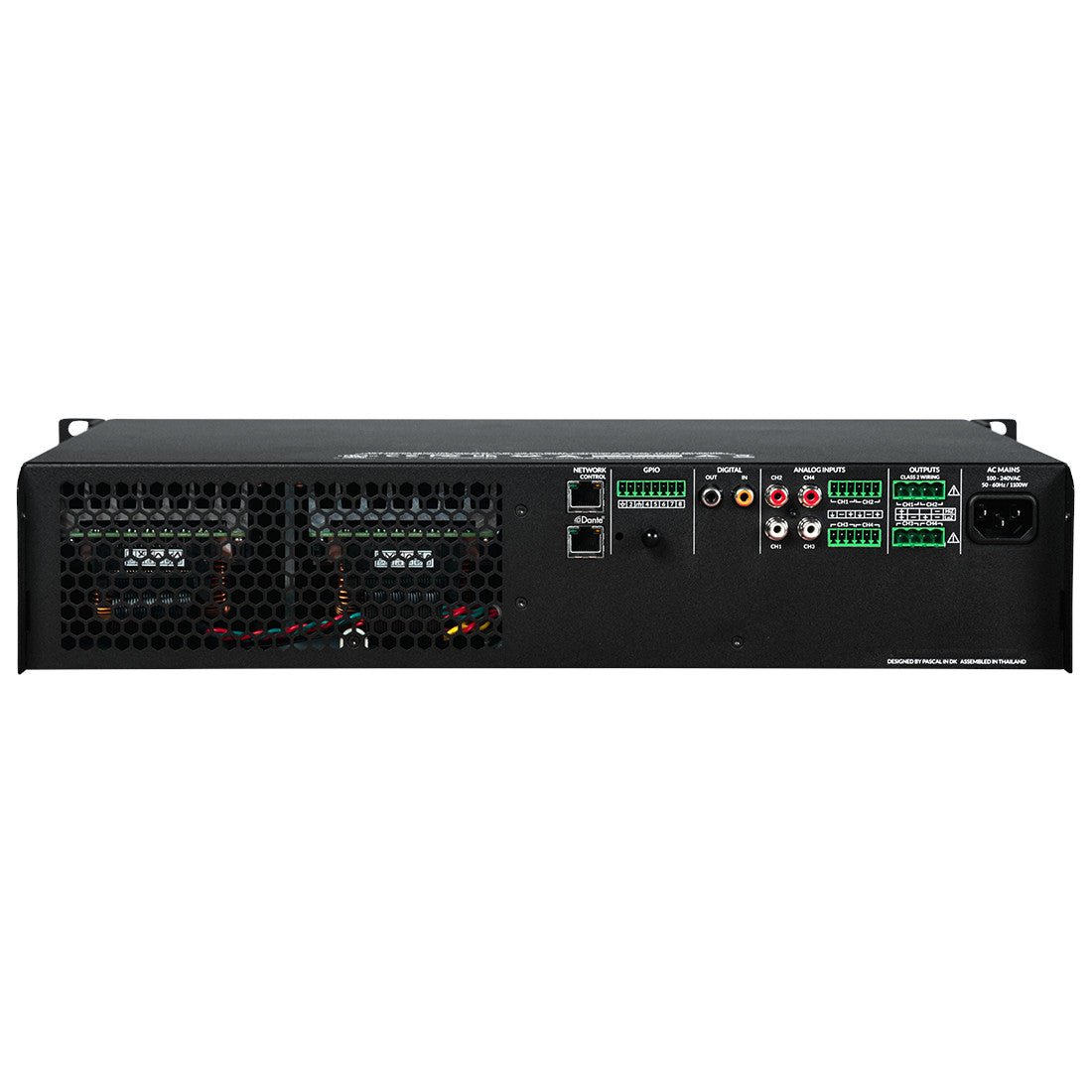 Blaze Audio PowerZone Connect 3004D DSP-Enabled Dante Power Amplifier back