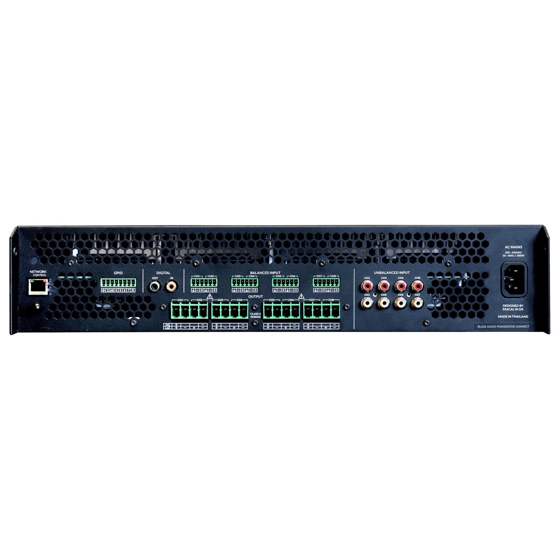 Blaze Audio PowerZone Connect 6008 DSP-Enabled Power Amplifier back