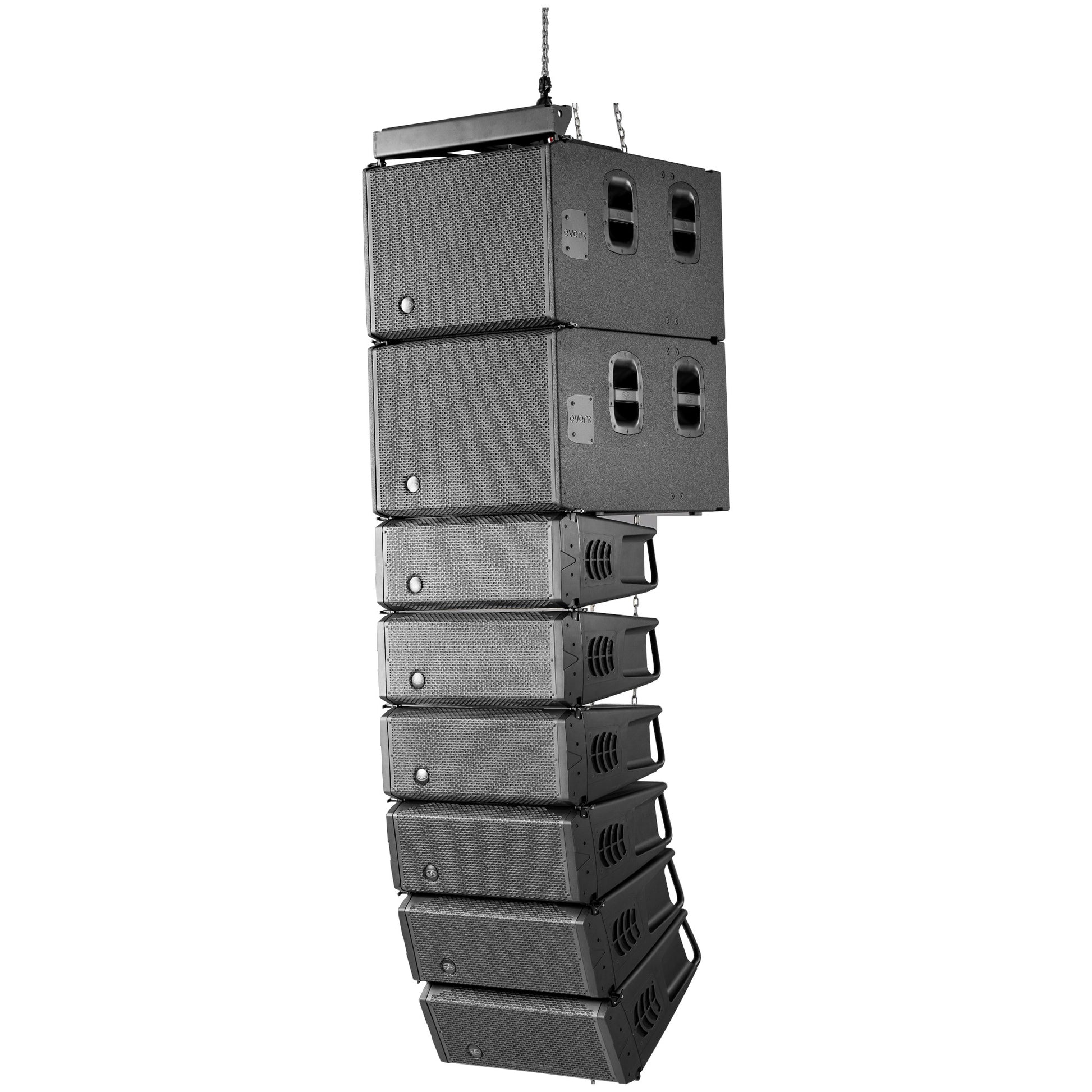 DAS Audio EVENT-118A Powered Subwoofer suspended with speakers