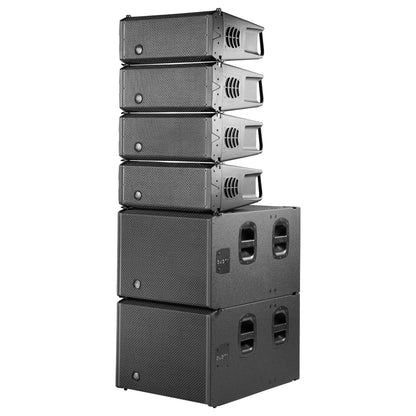 DAS Audio EVENT-118A Powered Subwoofer stacked 2 back