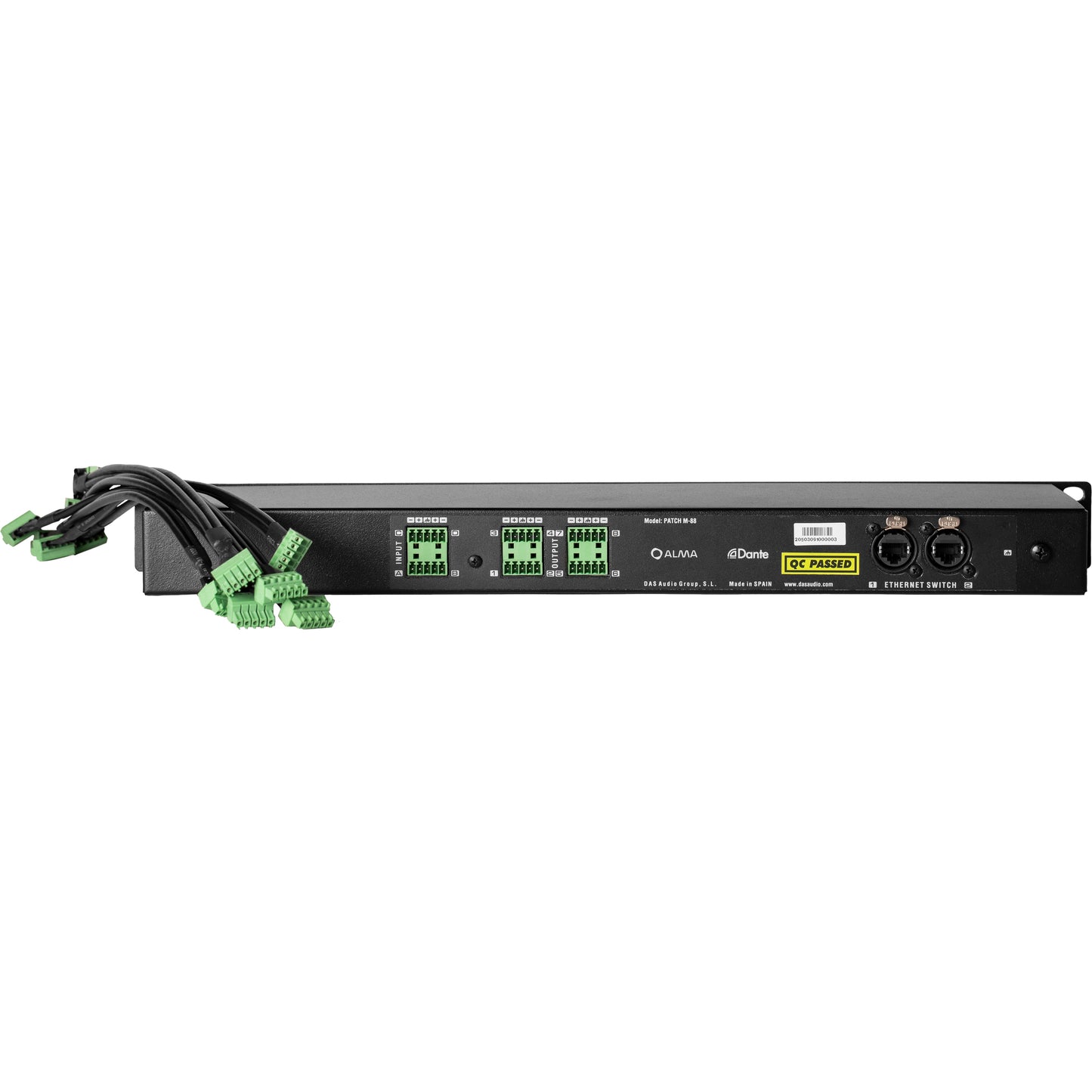 DAS Audio PATCH-M88 1U Rack Patch Panel For Integral-M88