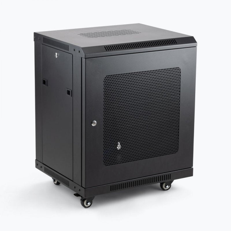 On-Stage Wall Mount Knock Down Rack Steel Enclosed Cabinet | 12U