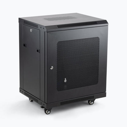 On-Stage Wall Mount Knock Down Rack Steel Enclosed Cabinet | 12U