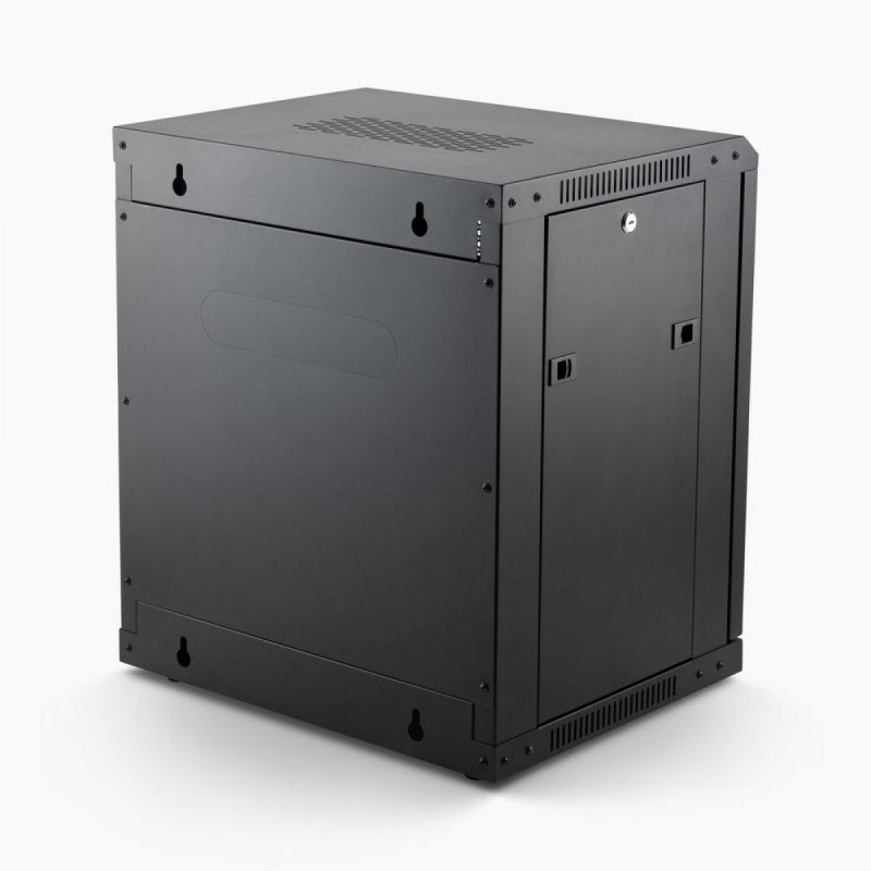 On-Stage Wall Mount Knock Down Rack Steel Enclosed Cabinet | 12U