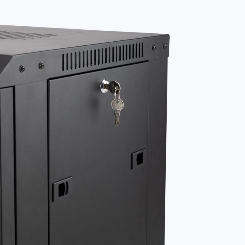 On-Stage Wall Mount Knock Down Rack Steel Enclosed Cabinet | 12U