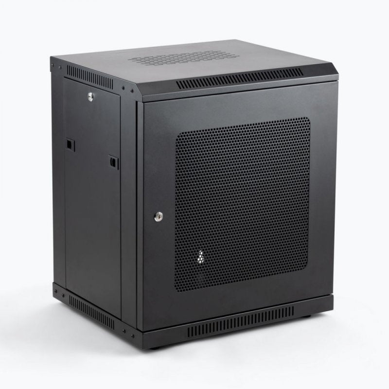 On-Stage Wall Mount Knock Down Rack Steel Enclosed Cabinet | 12U