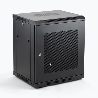 On-Stage Wall Mount Knock Down Rack Steel Enclosed Cabinet | 12U