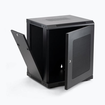 On-Stage Wall Mount Knock Down Rack Steel Enclosed Cabinet | 12U