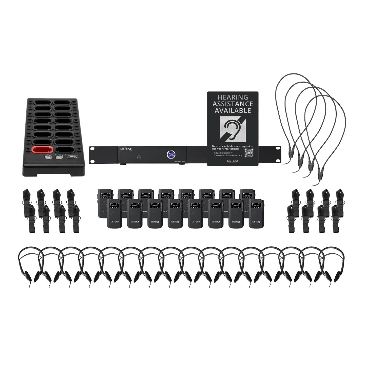 Listen Technologies ListenWIFI System Wi-Fi Audio Streaming | 16 | Analog | Original