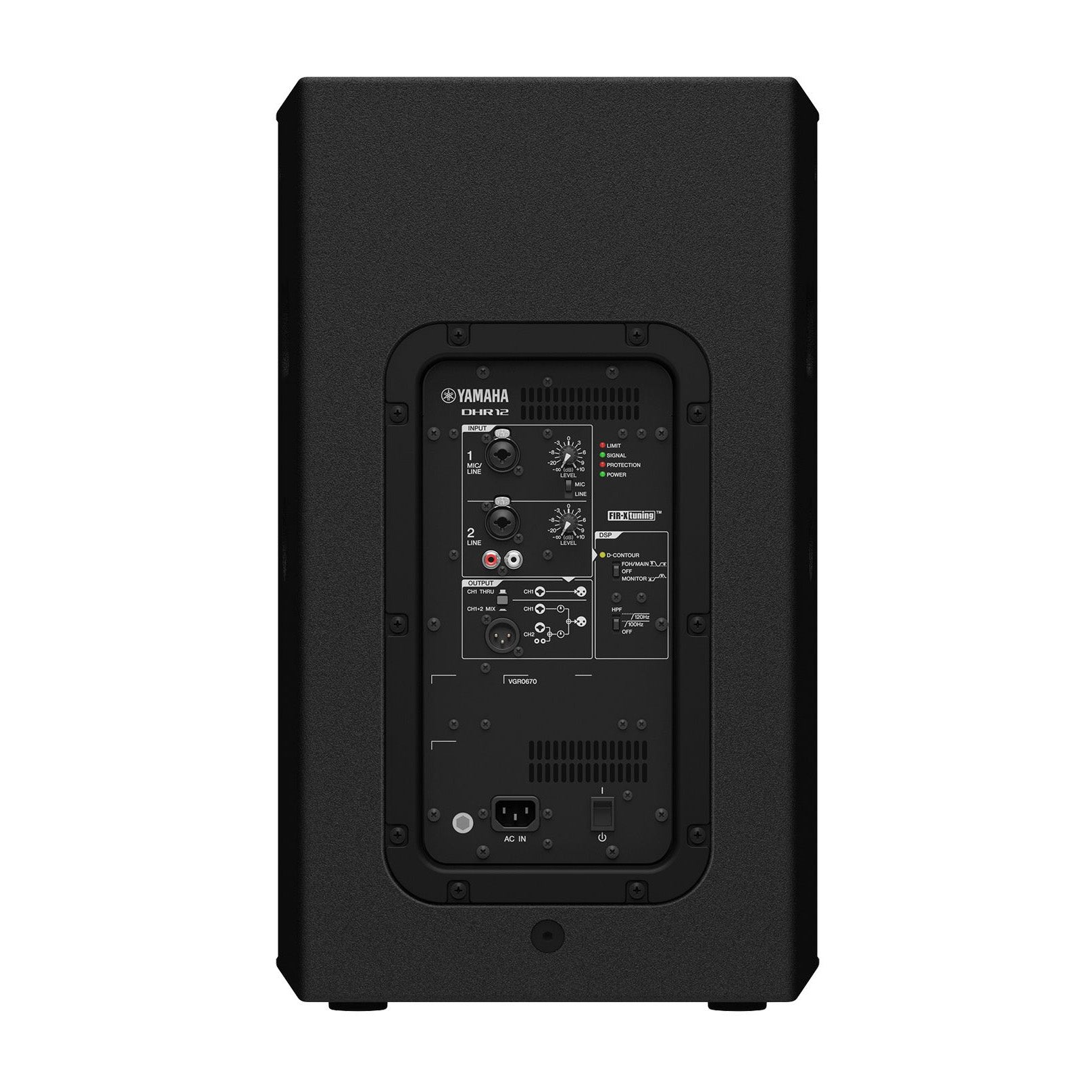 Yamaha DHR12 12-Inch Powered Speaker back