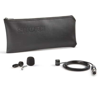 Shure WL183m Microflex Omni Lavalier Microphone,  Connector: Lemo 3-Pin | Color: White