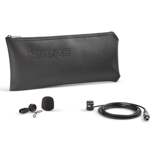 Shure WL185m Microflex Cardioid Lavalier Microphone LEMO3