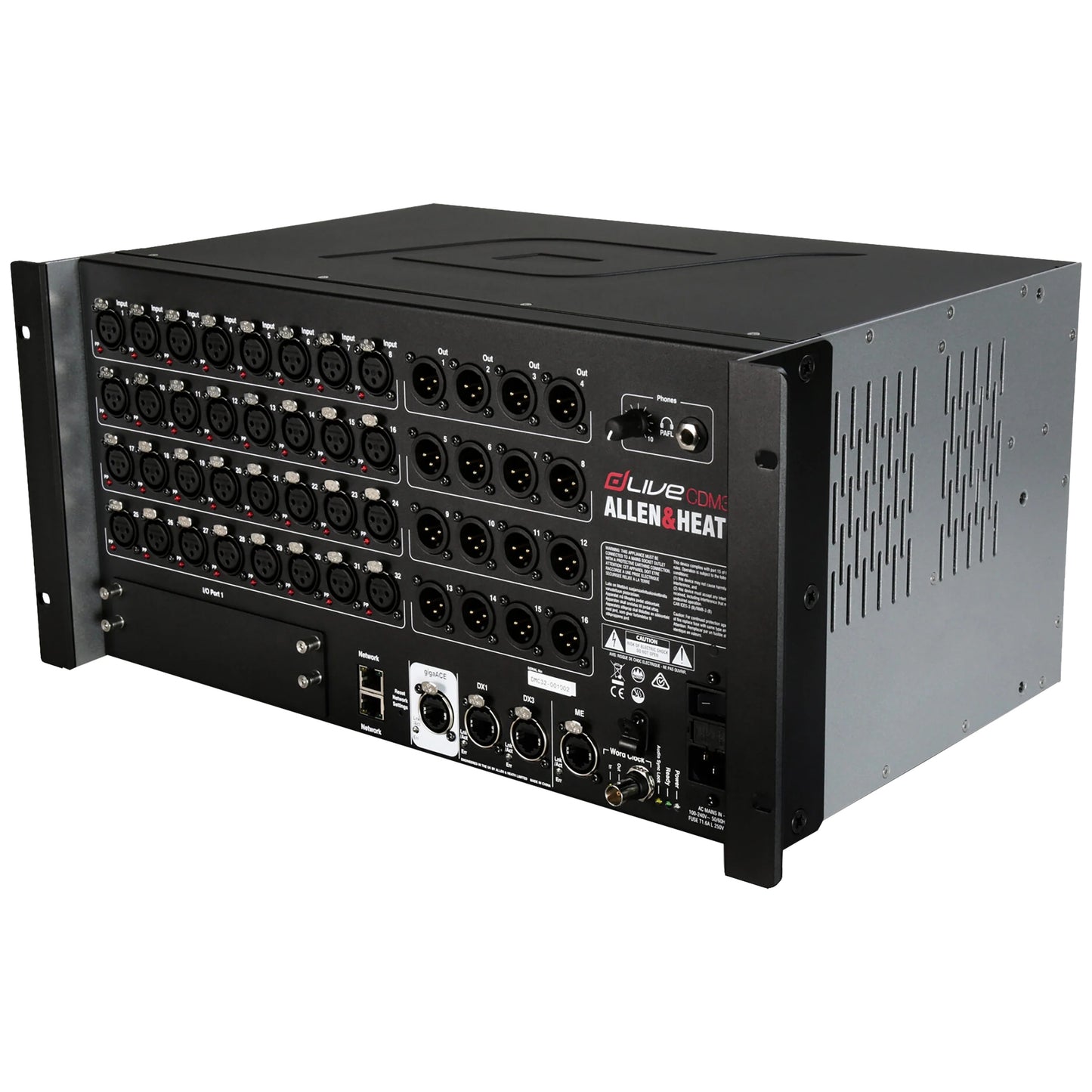 Allen & Heath dLive AH-DLIVE-CDM32-RUFX MixRack Stage Box