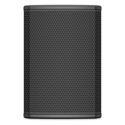 PL-CA6 straight-on front view of black install loudspeaker grille, Q-SYS