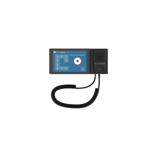 Q-SYS PS-TSCG3 Touchscreen Paging Station Wall-Mount | Handheld Mic