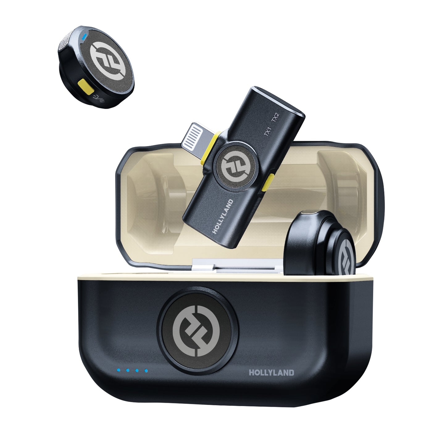 Hollyland LARK M2 With Lightning Plug Dual Wireless Mic | Black