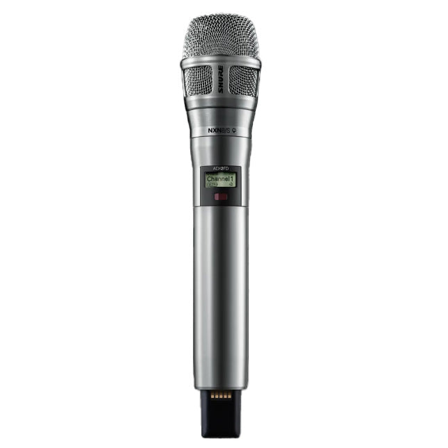 Shure ADX2FD/N8C Handheld Wireless Microphone Transmitter | Color: Nickel