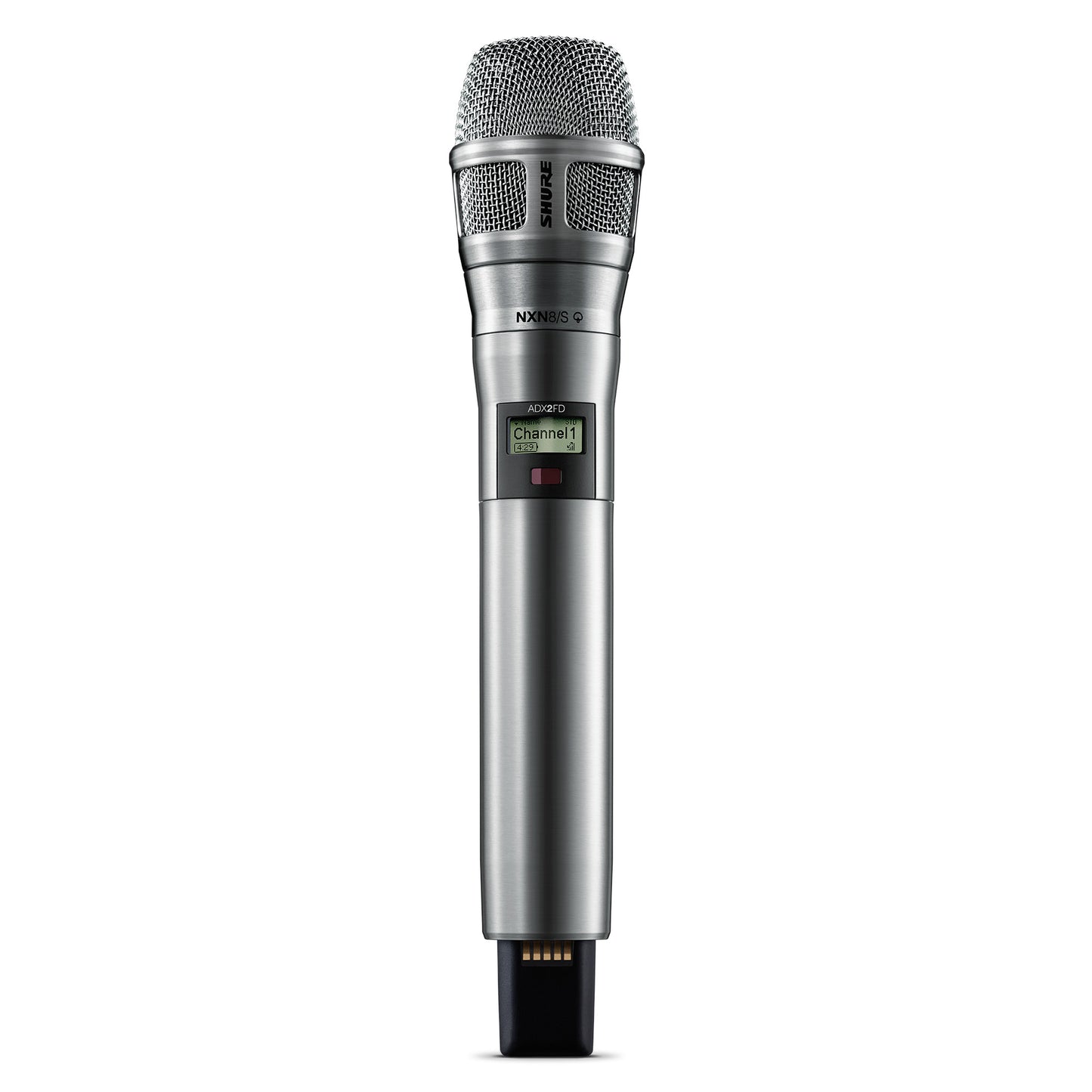 Shure ADX2FD/N8S Handheld Wireless Microphone Transmitter Nickle