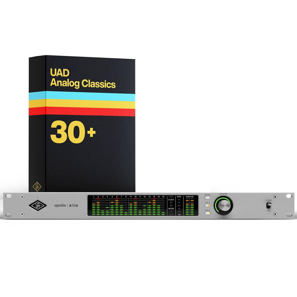 Universal Audio Apollo x16D Networked Audio Interface Dante Thunderbolt | UAD Analog Classics