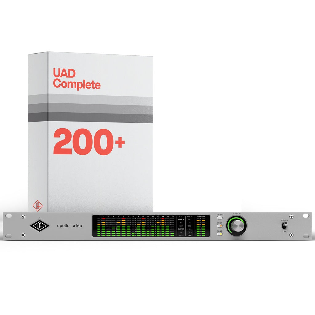 Universal Audio Apollo x16D Networked Audio Interface Dante Thunderbolt | UAD Complete