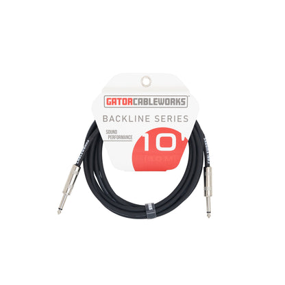 Gator GCWB-INS-10 Instrument Cable 10 Foot Straight