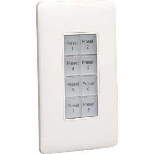 ETC E1008-5 Echo Inspire Button Station | 8-Button | White
