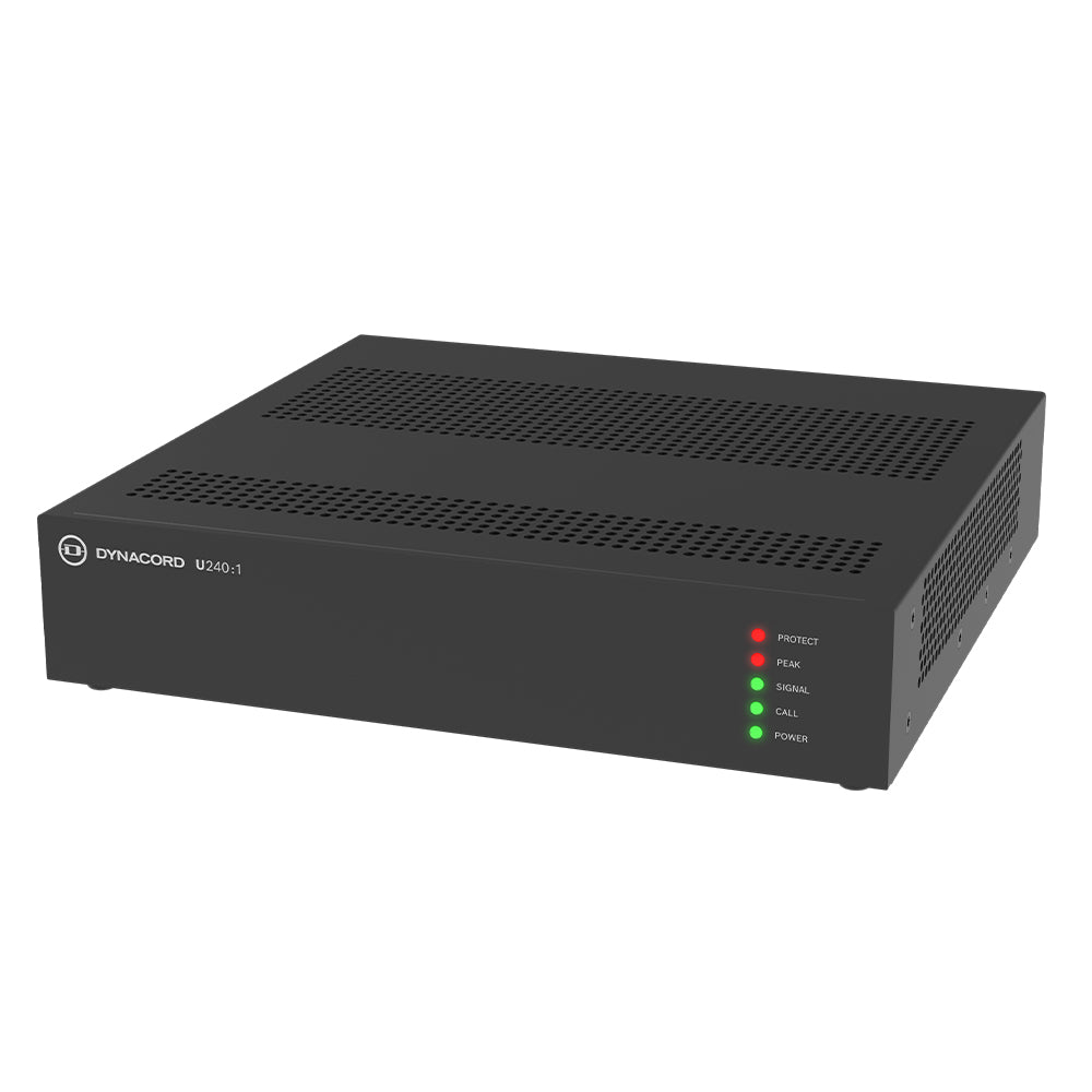 Dynacord U240:1-US 240W Single Channel Install Power Amplifier, Top Right