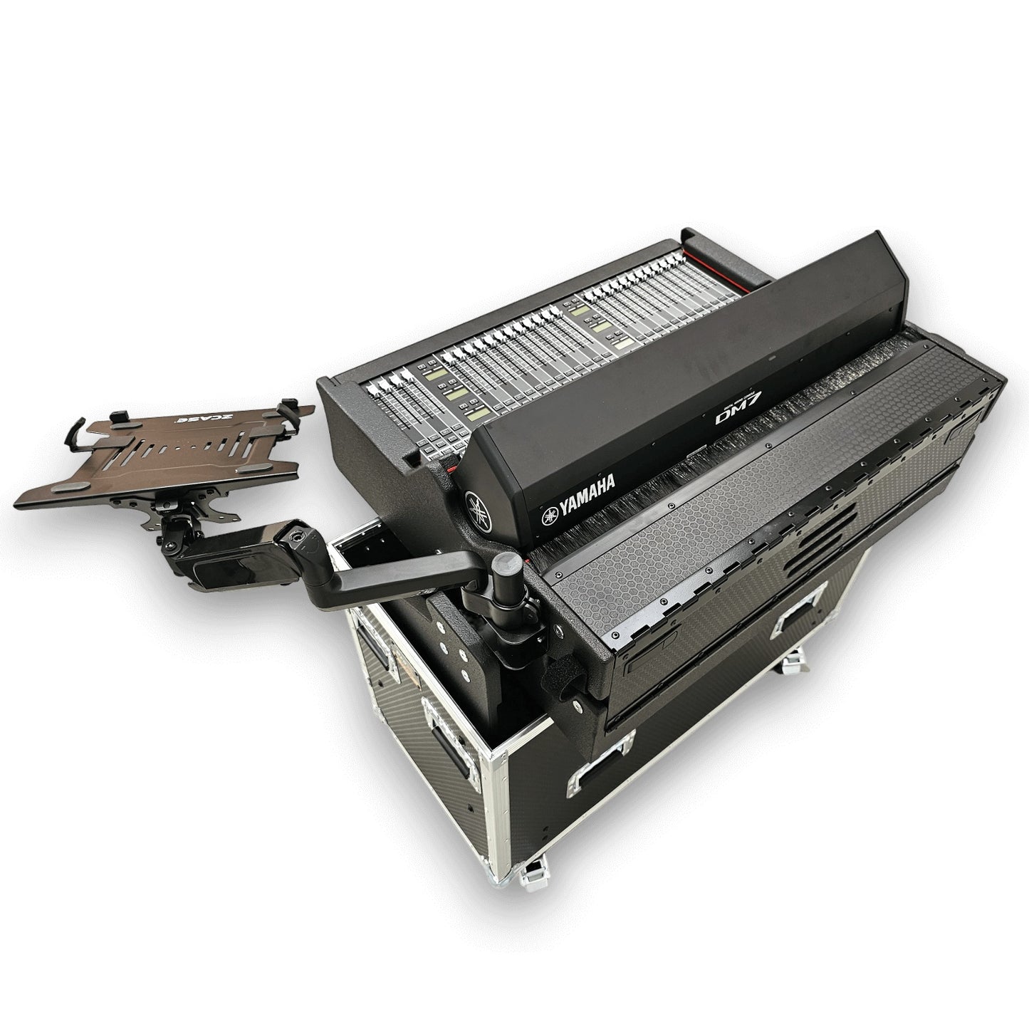 ProX Flip-Ready Hydraulic Console Case For Digital Audio Consoles | Yamaha DM7 | Fixed