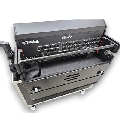ProX Flip-Ready Hydraulic Console Case For Digital Audio Consoles | Yamaha DM7 | Fixed