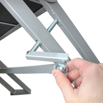 ProX StageQ Adjustable Stage Steps with Rail Heavy Duty Foldable | 2 Step