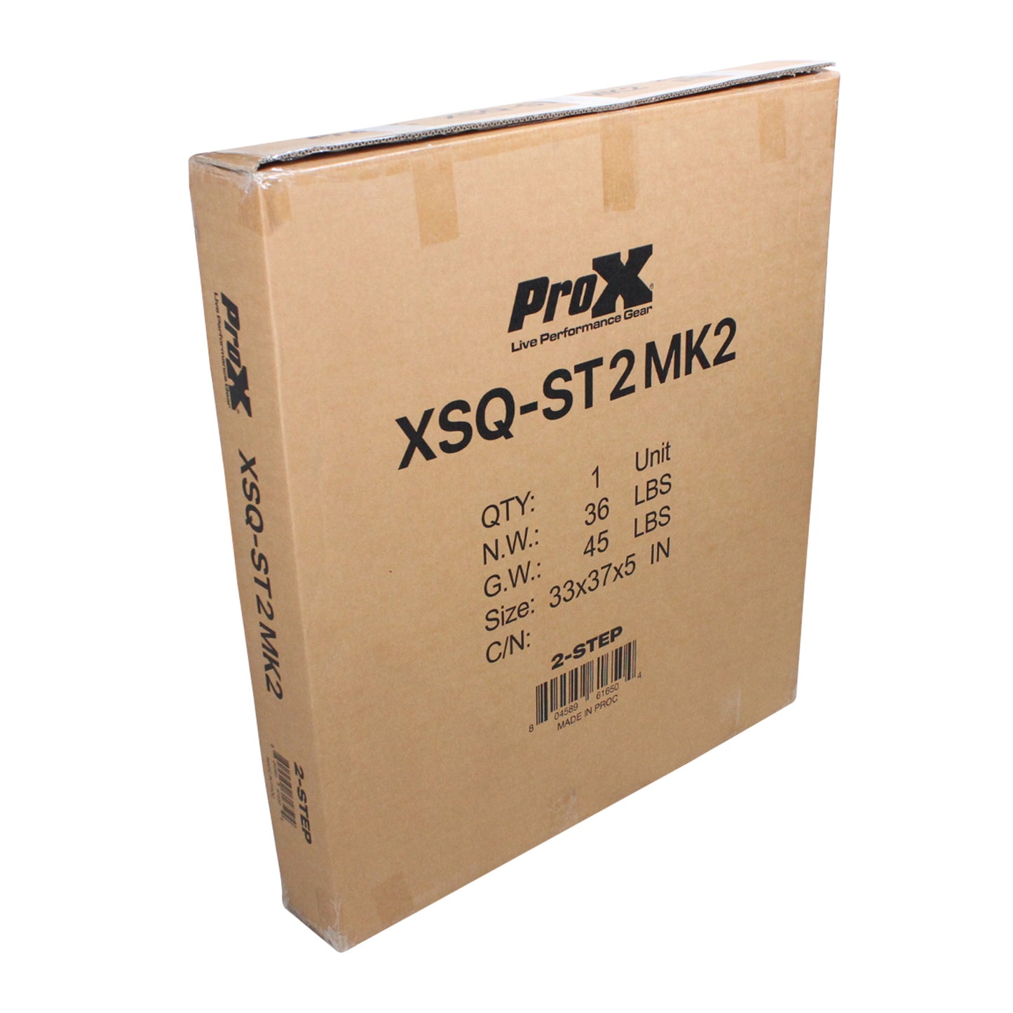 ProX StageQ Adjustable Stage Steps with Rail Heavy Duty Foldable | 2 Step