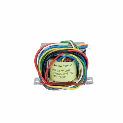 Lowell Line Matching Transformer For Constant-Voltage Audio | 70V | 16W