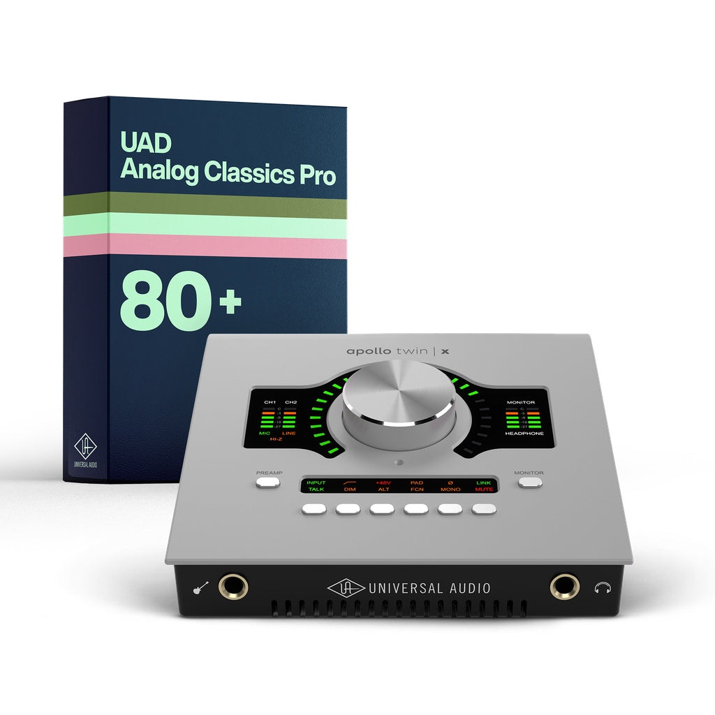 Universal Audio Apollo Twin X QUAD Desktop Thunderbolt Interface | UAD Analog Classics Pro