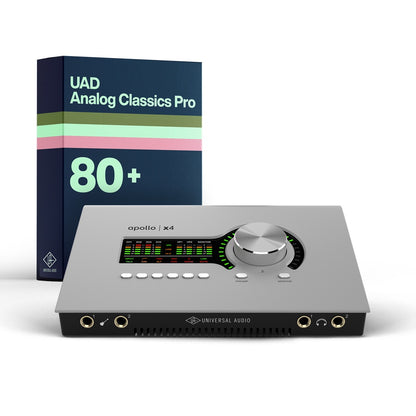 Universal Audio Apollo x4 Desktop Thunderbolt Audio Interface | UAD Analog Classics Pro