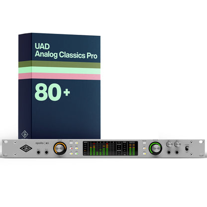 Universal Audio Apollo x6 Gen 2 Audio Interface 1U Rackmount Thunderbolt | UAD Analog Classics Pro