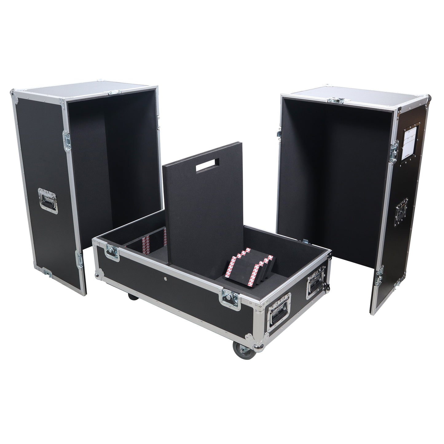 ProX XS-SP2X441917W Universal ATA Dual Speaker Flight Case With Casters