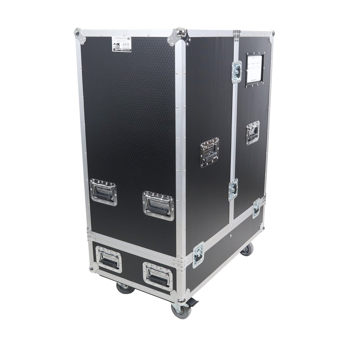 ProX XS-SP2X441917W Universal ATA Dual Speaker Flight Case With Casters