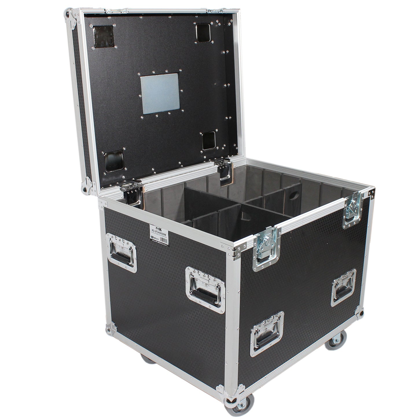 ProX TruckPax Utility Case ATA Road Case With Casters and Dividers | 24"x30"x30"