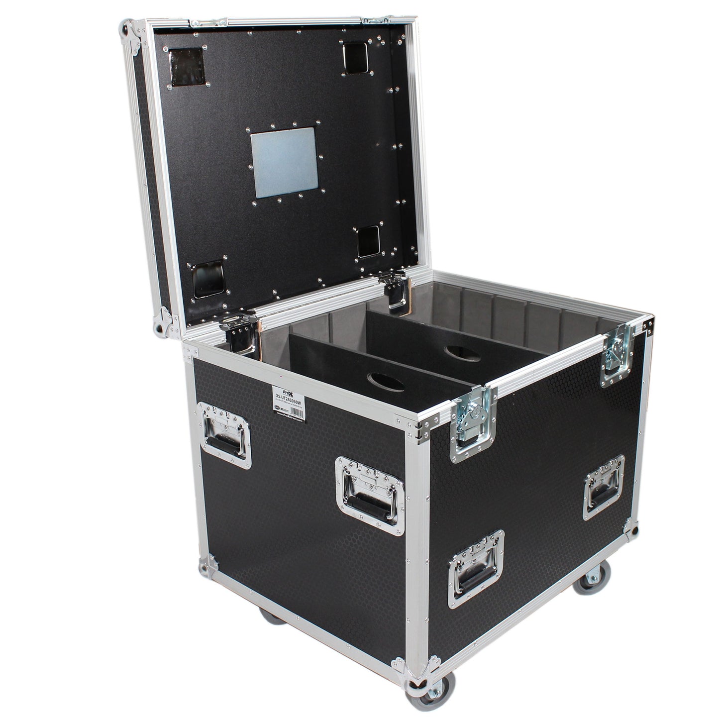 ProX TruckPax Utility Case ATA Road Case With Casters and Dividers | 24"x30"x30"