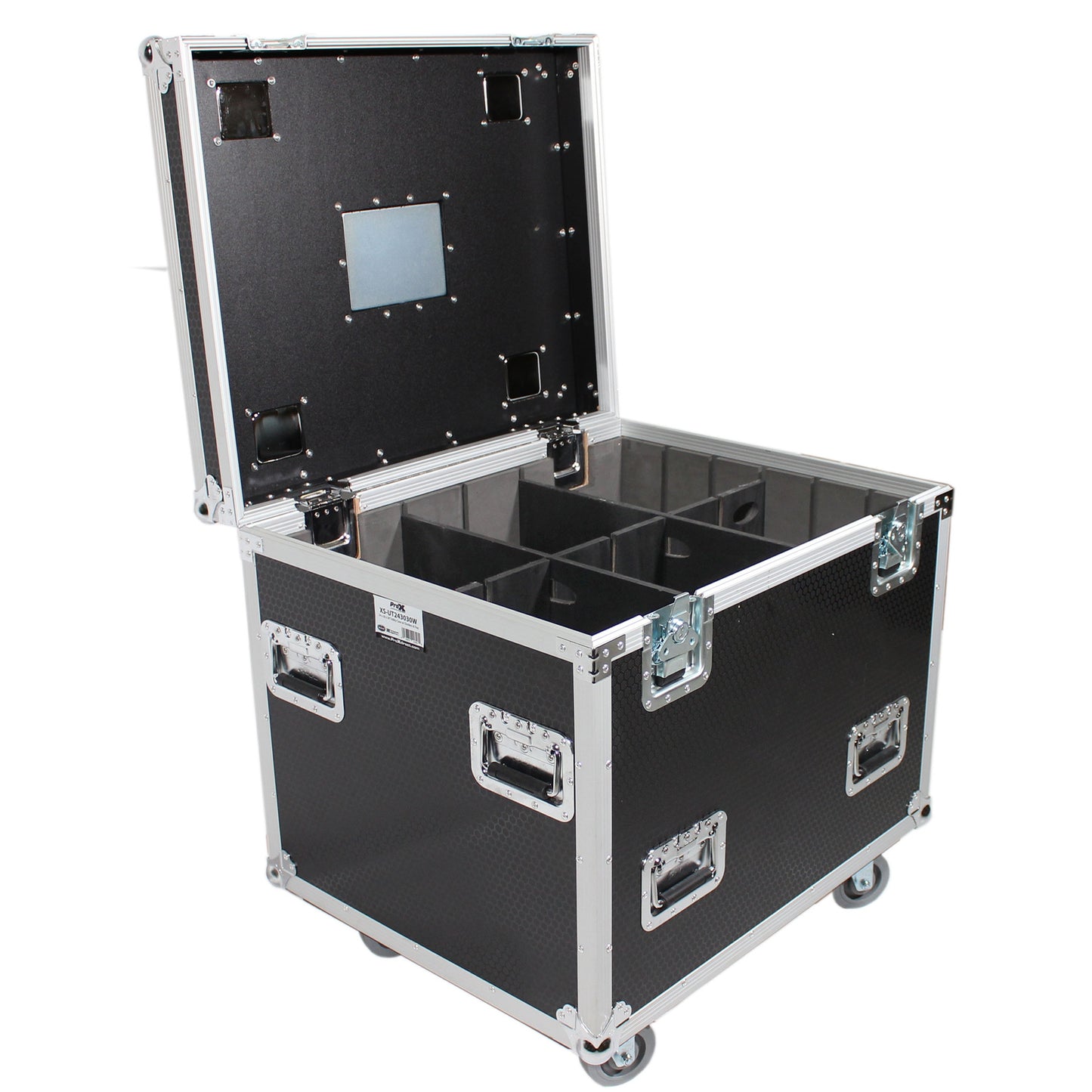 ProX TruckPax Utility Case ATA Road Case With Casters and Dividers | 24"x30"x30"