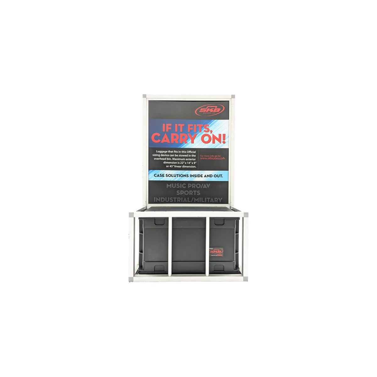 SKB 3i-4U11-W 4U Injection Molded Portable Rack With Wheels